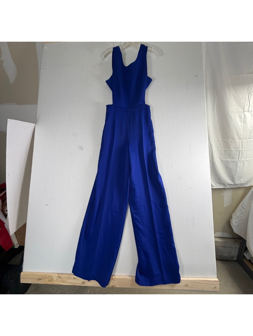 BCBGMAXAZRIA Royal Blue Wide Leg Jumpsuit Women's Size 0 C-7